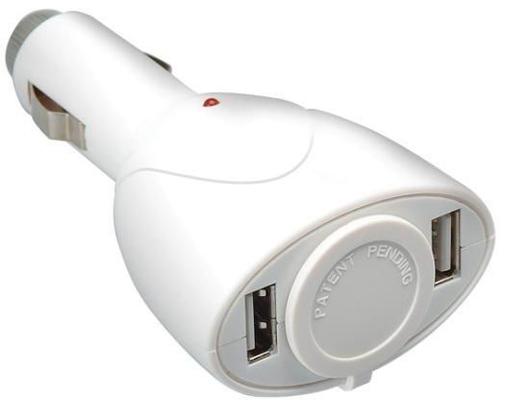 Zwei USB Mini Auto Ladegeräte Cigatette leichter Akku für Automoboile und -Startseite