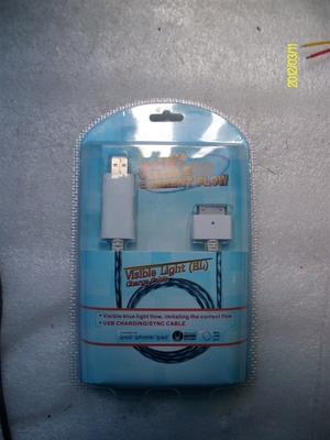 Gute Qualität sichtbar Licht Mini USB-Datenkabel mit weißer Farbe